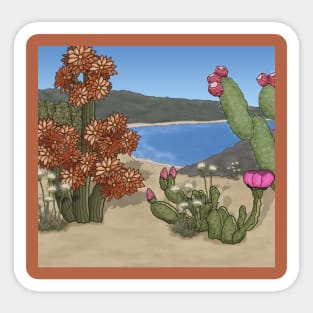 Summer in the Desert Sticker